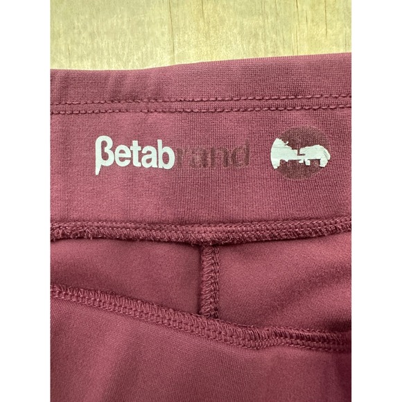 Betabrand Womens Journey Dress Pant Yoga Pants Mauve Plum Cropped W1595-HWR L - Picture 2 of 7